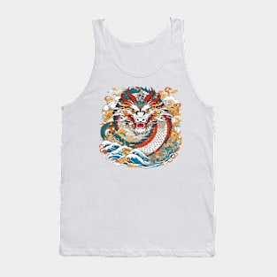 Traditional Japanese dragon Tank Top